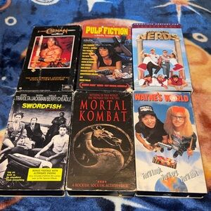 Vintage Movie VHS Lot - Pulp Fiction, Mortal Kombat, Wayne's World & More